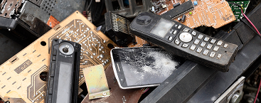 Electronic waste ready for recycling